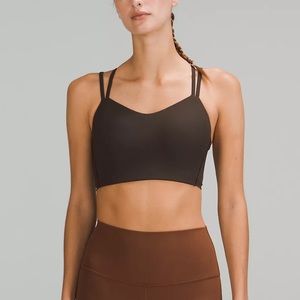 Preowned lululemon ribbed longline sports bra size 4
Color:Dark Olive 
Worn once